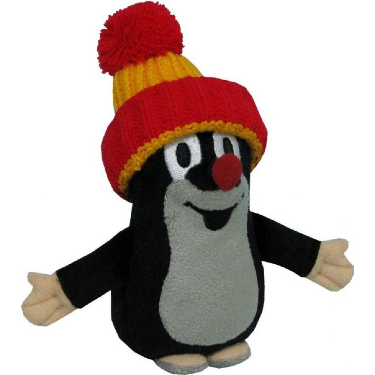 MÚ Brno Krtek s čepicí 24 cm červený kulich