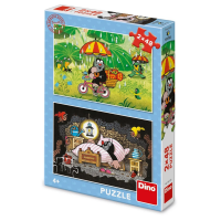 Dino Krtkův den 2x48 Puzzle