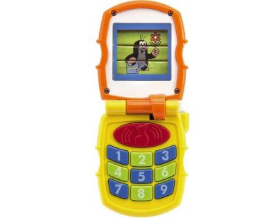 Krtkův mobil telefon s měnícími se obrázky