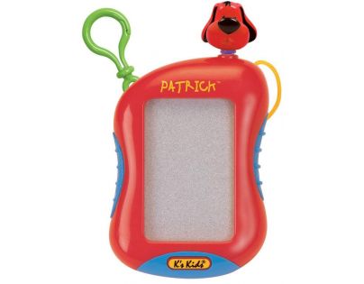 K's Kids Kreslící tabulka Patrick se šňůrkou na krk, červená