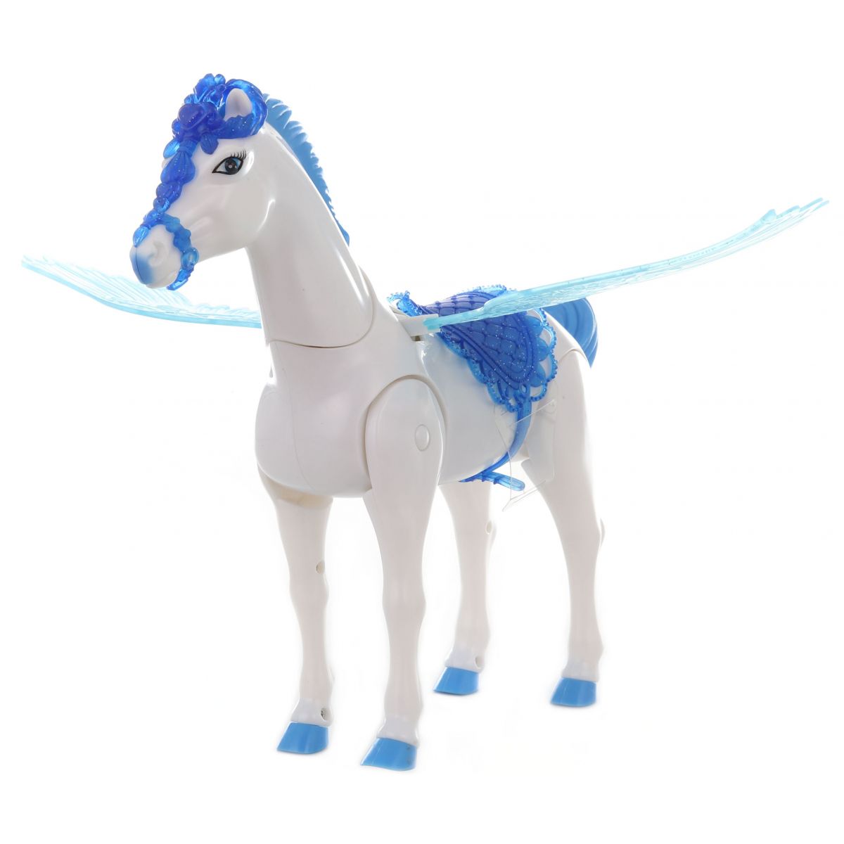 Kůň modrý s hýbajícími křídly