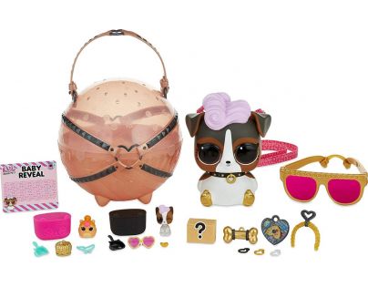 L.O.L. Surprise Biggie Velká zvířátka hnědé Bílo-hnědý pejsek