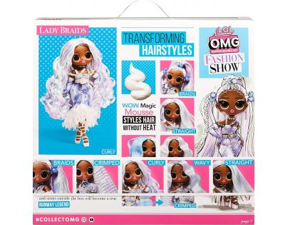 L.O.L. Surprise! OMG Fashion Show Hair Velká ségra Lady Braids