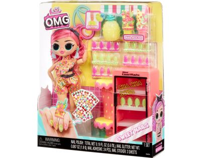 L.O.L. Surprise! OMG Nehtové studio s panenkou Pinky Pops Fruit Shop - Poškozený obal