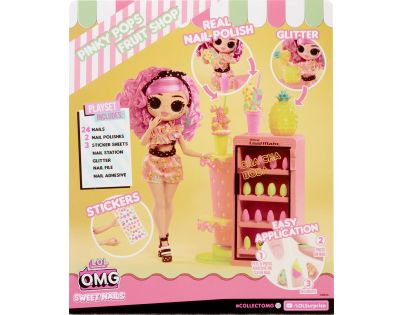 L.O.L. Surprise! OMG Nehtové studio s panenkou Pinky Pops Fruit Shop - Poškozený obal
