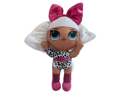 L.O.L. Surprise! plyšová panenka 30 cm růžová mašle