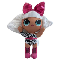 L.O.L. Surprise! plyšová panenka 30 cm růžová mašle