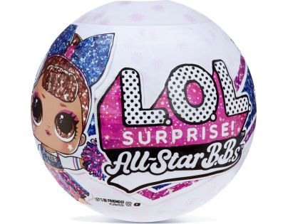 L.O.L. Surprise! Roztleskávačka, série 1 hnědé vlasy a modré šaty