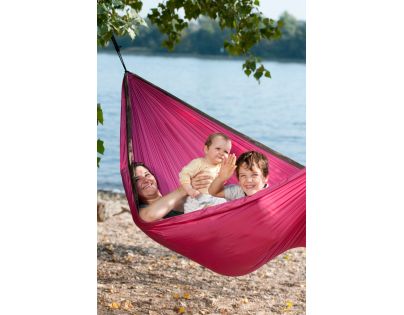 La Siesta Cestovní houpací síť Colibri Single Fuchsia