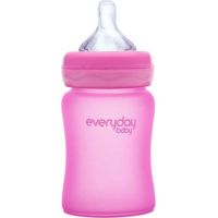 Everyday Baby Láhev sklo senzor 150 ml pink 2