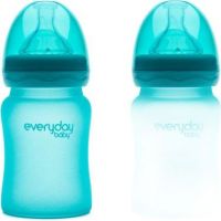 Everyday Baby Láhev sklo senzor 150 ml turquoise 4
