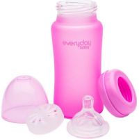 Everyday Baby Láhev sklo senzor 240 ml pink 3