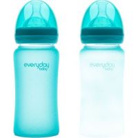 Everyday Baby Láhev sklo senzor 240 ml turquoise 4
