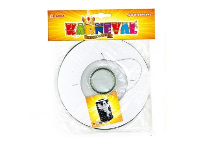 Rappa Lampion Černý válec s duchem 15 cm