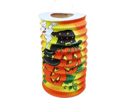 Rappa Lampion Halloween 15 cm s kalíškem na čajovou svíčku