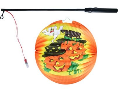 Rappa Lampion Halloween koule Veselé dýně se svítící hůlkou