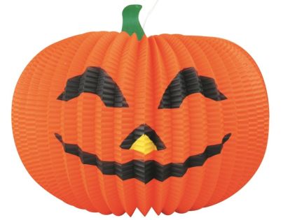 Lampion papírový, skládací Dýně 38 x 27 cm