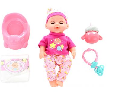 Lamps Miminko 30 cm čůrací se zvukem a doplňky 705