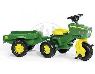 Rolly Toys 052769 - Šlapací tříkoka J. Deere Trac s přívěsem a zvukem