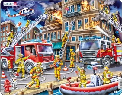 Larsen Puzzle Hasiči Požár domu