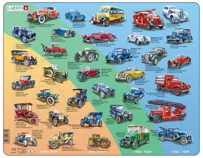 Larsen Puzzle Historická auta Veteráni