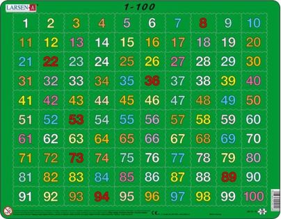 Larsen Puzzle počítání od 1 do 100