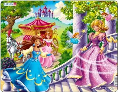 Larsen Puzzle Tři princezny a dvě létající víly