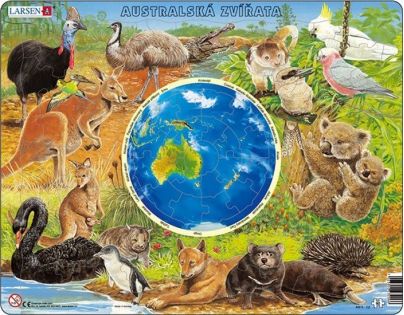 Larsen Puzzle Zvířata Austrálie