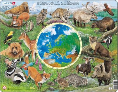 Larsen Puzzle Zvířata Evropy