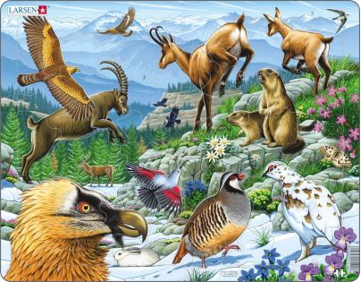 Larsen Puzzle Zvířata na horách