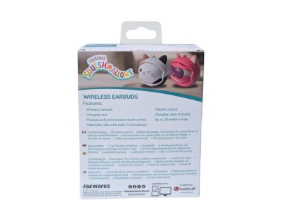 Lazerbuilt Squishmallows Face-change TWS Earbuds - Fifi