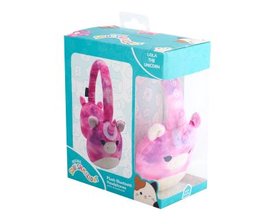 Lazerbuilt Squishmallows Plush Bluetooth Headphones - Lola