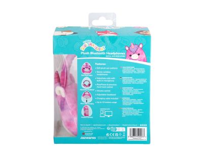 Lazerbuilt Squishmallows Plush Bluetooth Headphones - Lola