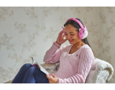 Lazerbuilt Squishmallows Plush Bluetooth Headphones - Lola