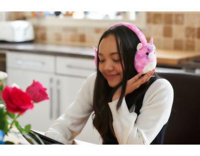 Lazerbuilt Squishmallows Plush Bluetooth Headphones - Lola
