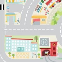 Le Toy Van Hrací koberec playmat Moje první město 80 x 120 cm 4