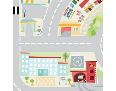 Le Toy Van Hrací koberec playmat Moje první město 80 x 120 cm