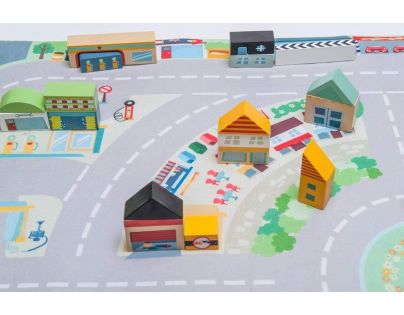 Le Toy Van Hrací koberec playmat Moje první město 80 x 120 cm