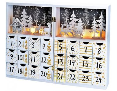Solight Adventní kalendář Kniha 8 LED 40 x 30 cm