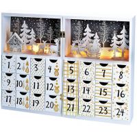 Solight Adventní kalendář Kniha 8 LED 40 x 30 cm