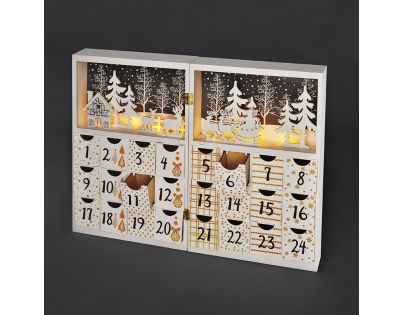 Solight Adventní kalendář Kniha 8 LED 40 x 30 cm