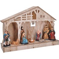 Solight Dřevěný Betlém 7 LED 30 x 21 cm 2
