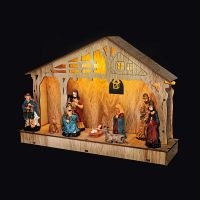 Solight Dřevěný Betlém 7 LED 30 x 21 cm 3