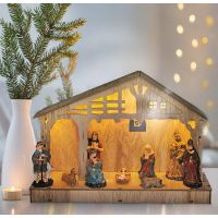 Solight Dřevěný Betlém 7 LED 30 x 21 cm 5