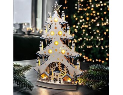 Solight Vánoční stromek stolní 23 LED - Poškozený obal