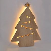 Solight Nástěnná dekorace Vánoční stromek 24 LED 4