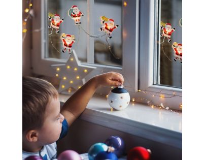 Solight Okenní řetěz Santa 6 LED 120 cm