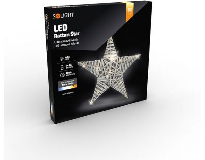 Solight Ratanová hvězda 40 LED 40 cm