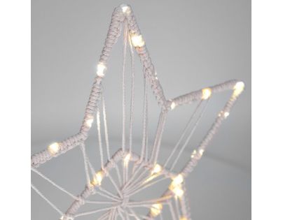 Solight Vánoční hvězda stolní 35 LED pletená