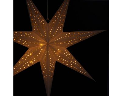 Solight Vánoční hvězda závěsná 20 LED 60 cm bílá